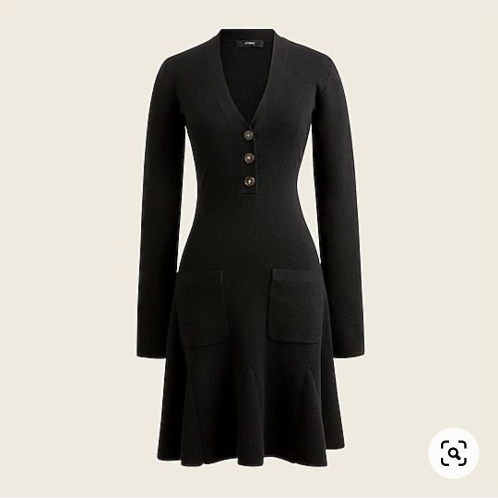 NWOT J. Crew A-line merino wool sweater dress